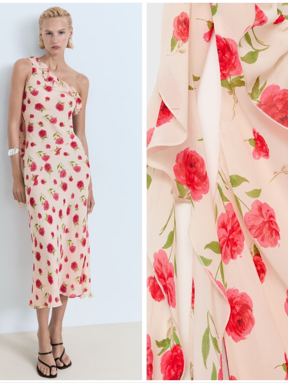 MANGO Floral Dress
